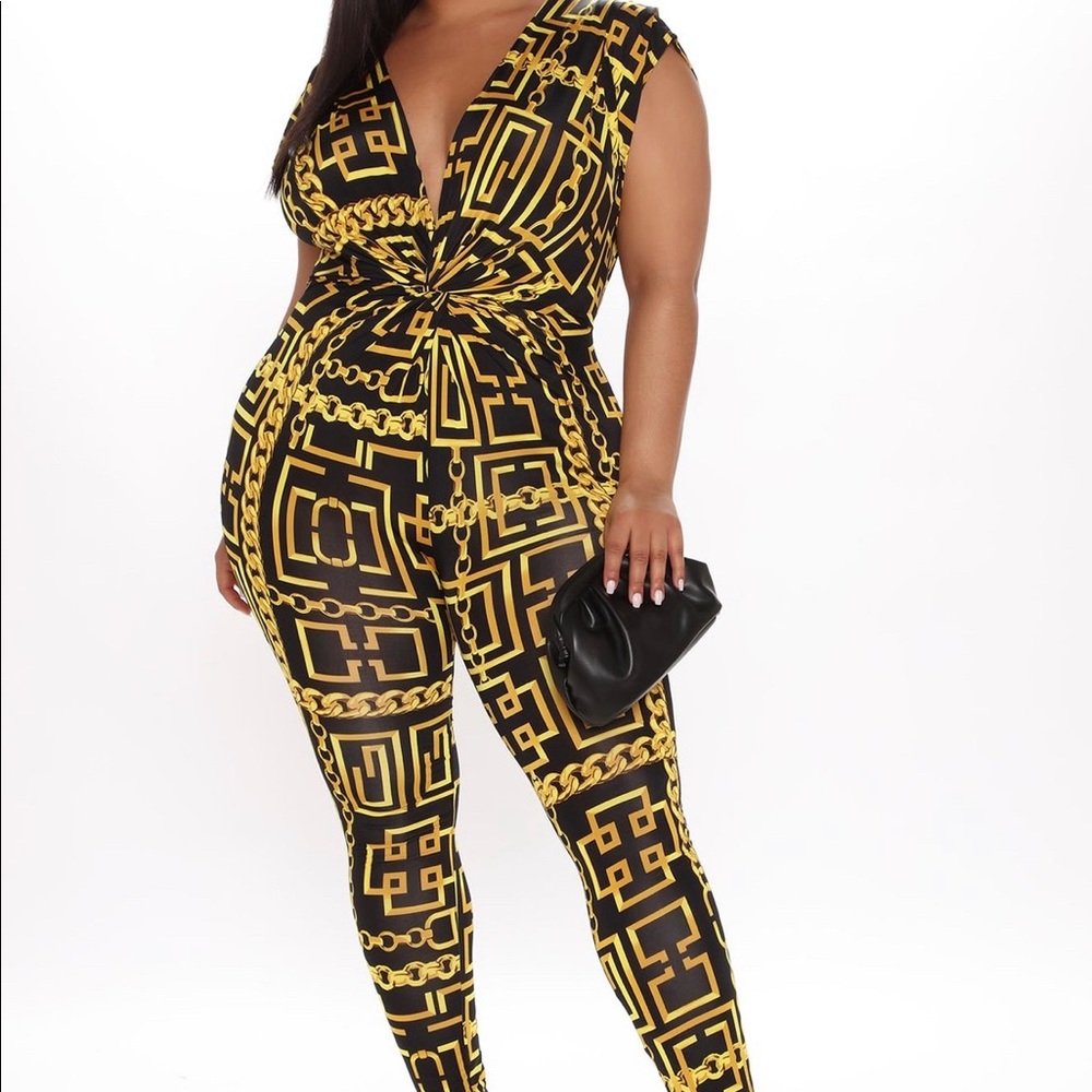 Fashion Nova Curve Avoiding Love Jumpsuit